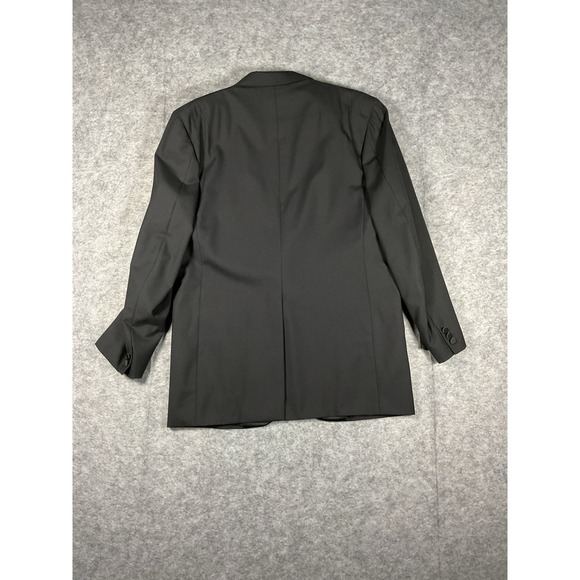 Brooks Brothers Blazer Mens 42L 100% Wool Jacket Made In USA Black - Picture 3 of 5